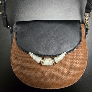 Elegant Black and Brown Women's Bag